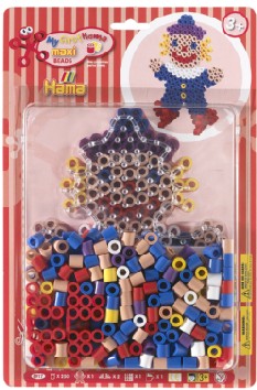 Bügelperlen Maxi, Motivpackung Clown